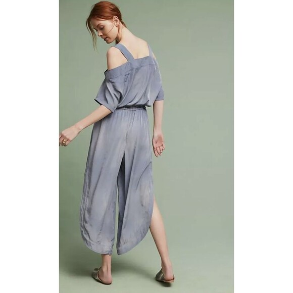 Anthropologie Saturday Sunday XS Kathrynne Open-Shoulder Jumpsuit - Picture 9 of 9